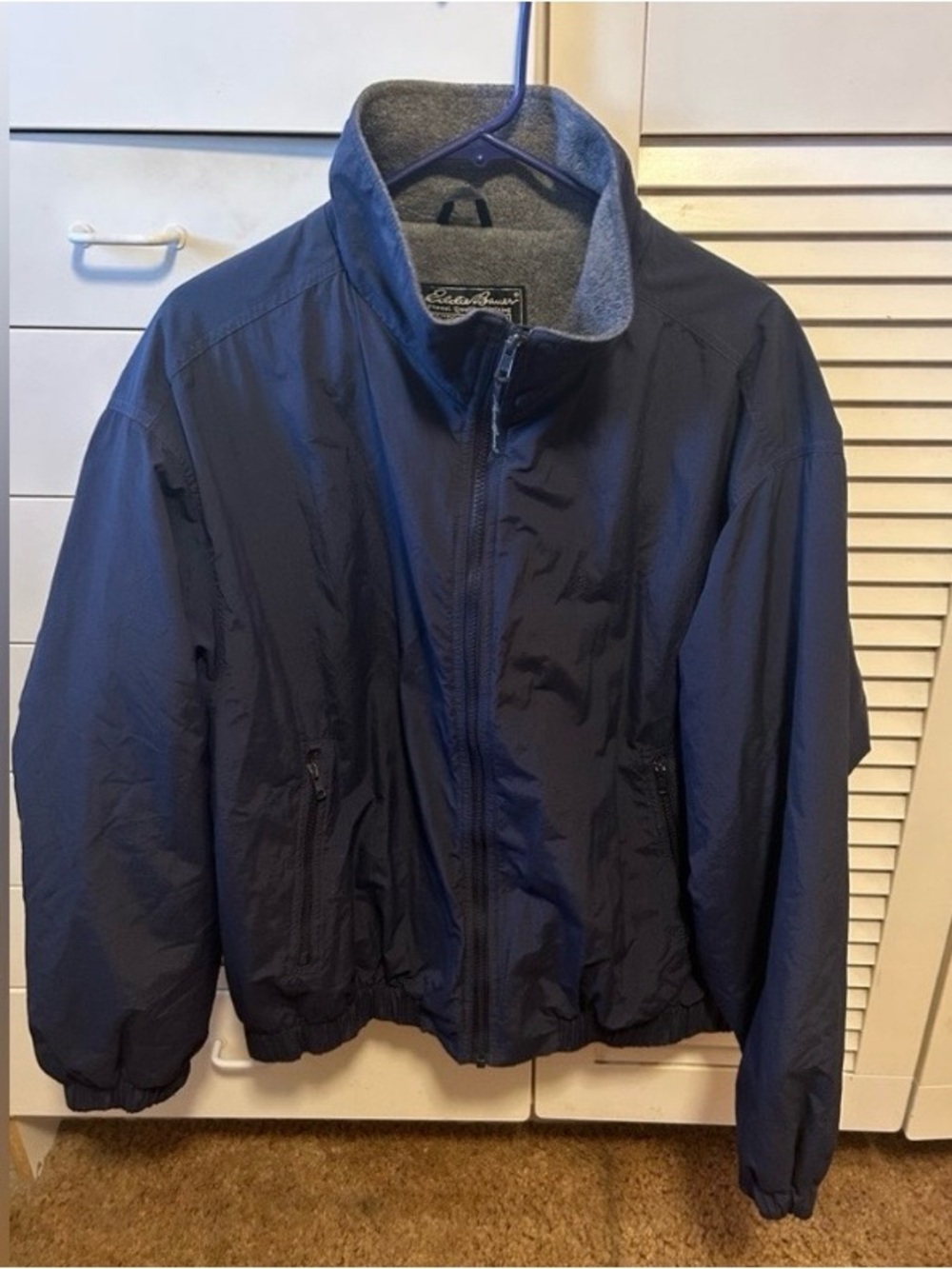 Vintage Eddie Bauer Polartec Outdoor Outfitters Jacket Blue Large